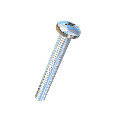 Allied Titanium 1/4"-20 x 2 in Phillips Pan Machine Screw, Plain Titanium 0001582